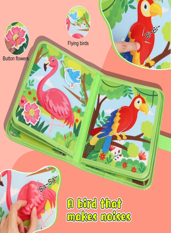 Lurui Toddler Busy Book Montessori Toys for 1 2 3 Year Old - Farm Busy Board Educational Learning Sensory Toy for Boys Girls - Christmas Birthday Gifts for Toddlers Travel Toys for Airplane Car - Image 4